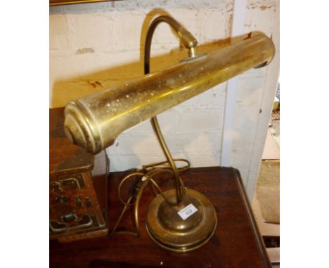 Brass desk lamp