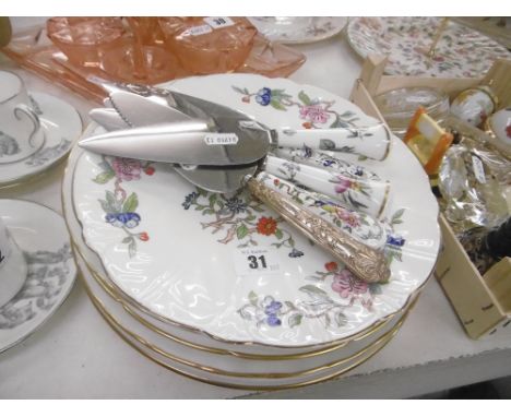 QTY OF PLATES, SERVERS ETC.