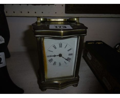BRASS CARRIAGE CLOCK