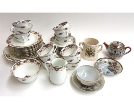 An Adderley's Ltd 'Sevres' Best Bone China teaset Reg. no. 643178, comprising teacups (12) and saucers (12), small plates (12