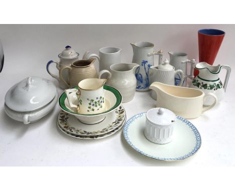 A mixed lot of mostly jugs, to include, Wedgwood, Burliegh, and a few other ceramic items 