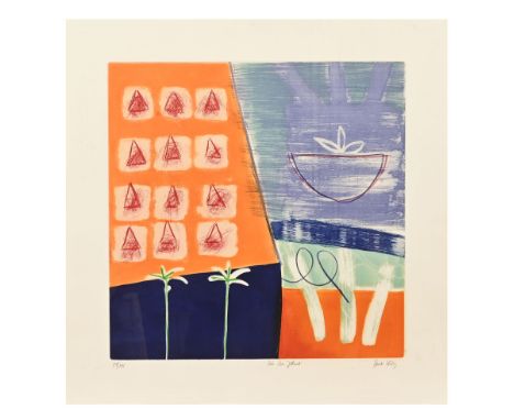 Heidi Konig (British born 1964), signed limited edition etching "Bab Bou Felond", 119/175. 49 x 49 cm.