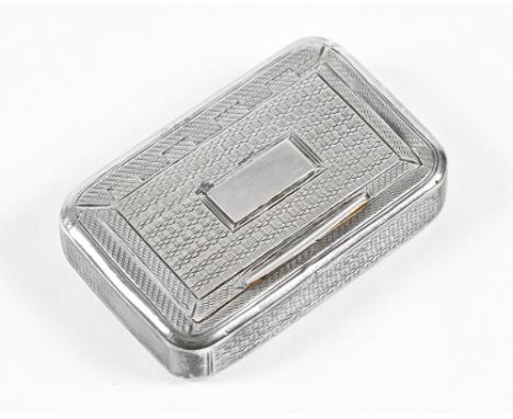 A Georgian silver and gilt snuff box by John Shaw, Birmingham 1807 (see illustration).