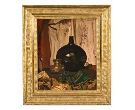 Walter Graham Grieve (1872-1937) Scottish RSA RSW, oil on canvas, still life.  60 cm x 49 cm, framed, signed top right-hand c