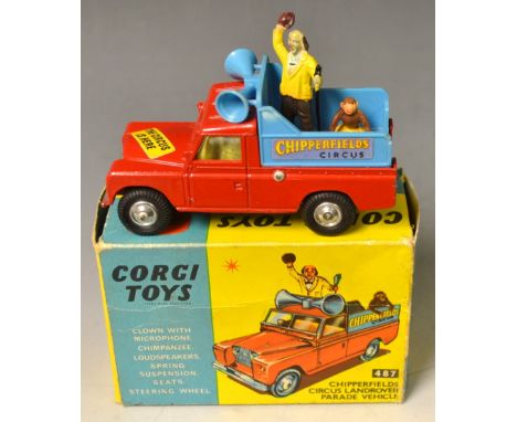 Toys and Juvenalia - Corgi Toys, a die-cast scale model, Chipperfield's Circus Landrover parade Vehicle, number 487, boxed