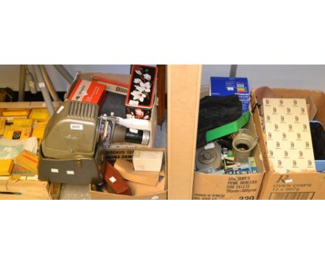 Photography - a Polaroid Impulse 600 Instant camera; Deco 8mm movie camera; Sirius 28-70mm lense Nikon fit; Sirius 70 - 210mm