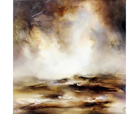 •CHRIS &amp; STEVE ROCKS (Contemporary) MOORLAND LIGHT, NORTH YORKSHIRE I Initialled `R`, titled and signed by both artists v