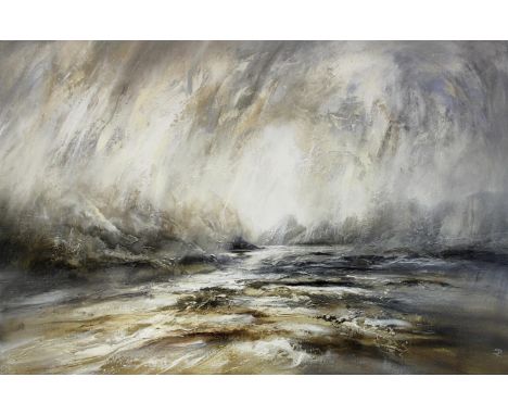 •CHRIS &amp; STEVE ROCKS (Contemporary) VEILED LIGHT Initialled `R`, titled and signed by both artists verso, oil on canvas 6