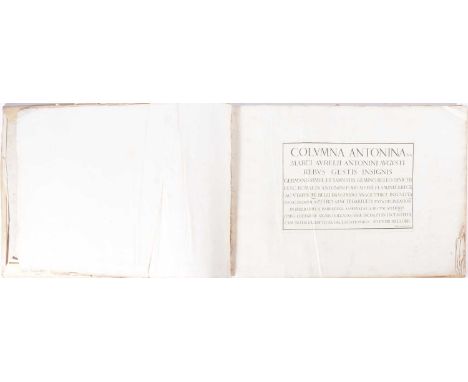 Giovanni Pietro Bellori, Columna Antoniniana [Rome 1680's], being a collection of engraved plates, vellum, obverse folio, 38x