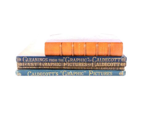 Randolph Caldecott, Randolph Caldecott's Graphic Pictures, London, 1883, chromolithographic plates, original printed boards, 