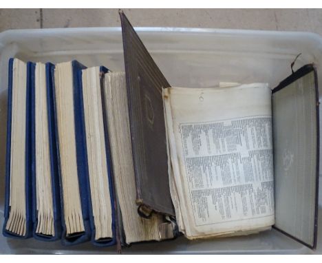 A boxful of Vintage postage stamp albums 