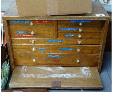 An engineer's tool chest containing various engineering tools 