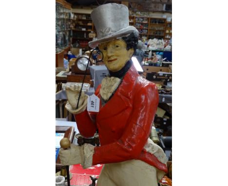 A Vintage composition Johnnie Walker advertising figure, height 33" 