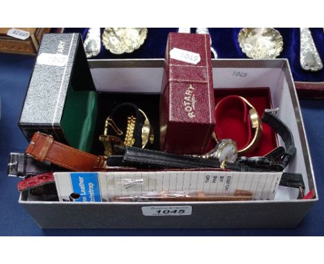 A collection of lady's and gent's wristwatches, including Rotary 