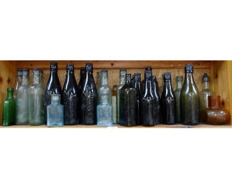 A shelf of Vintage bottles 