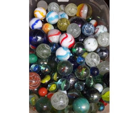 A collection of Vintage marbles 