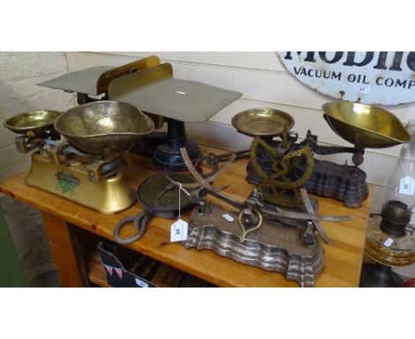 Various sets of scales 