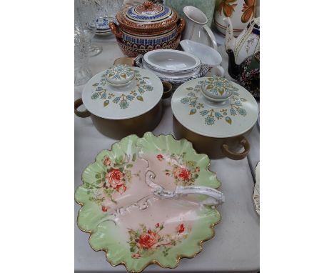 2 Midwinter vegetable tureens, 2 others, jugs etc 