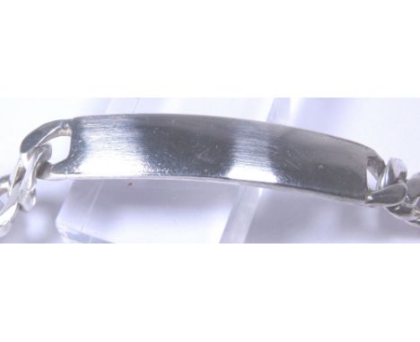 Sterling silver solid gents ID bracelet, RRP £140 