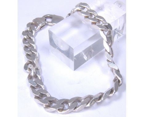 Sterling silver bracelet L: 22 cm, 32 g