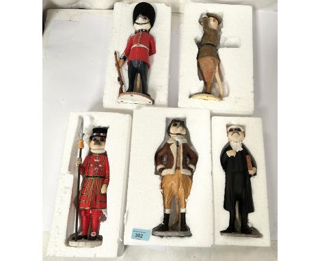 Country Artists: Five "Magnificent Meerkats" figures, 'Windsor', 'Baden', 'Kavanagh', 'James' 'Monty' (boxed).