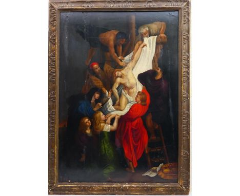 After Sir Peter Paul Rubens, Descent from the Cross, oil on panel, 104cm x 73cmProvenance: Messrs Christies, Sale of Old Mast
