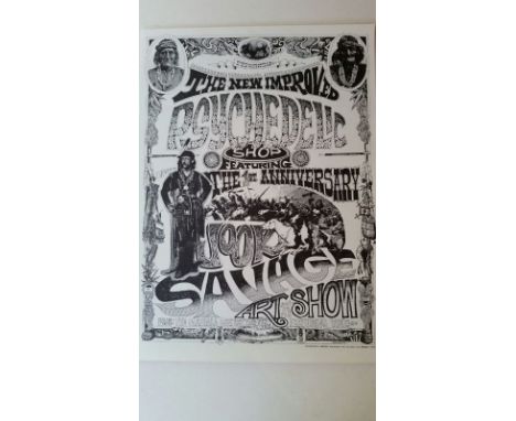 PSYCHEDELIC SHOP - FIRST ANNIVERSARY CELEBRATION (RICK GRIFFIN). Berkeley Bonaparte poster 1967. Rick’s first psychedelic pos