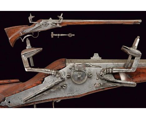 dating: 17th Century provenance: Italy, Heavy, smooth, two-stage, 17 mm cal. barrel, the first part is octagonal, with a fram