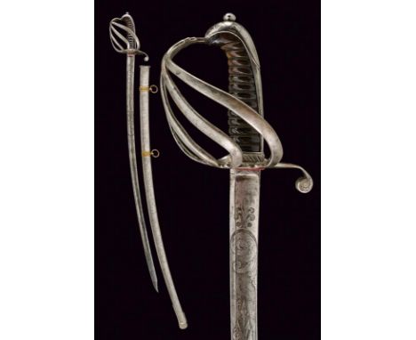 dating: 1837 provenance: Naples, Curved, single-and false-edged blade with central fuller and tang, first part with engraved 