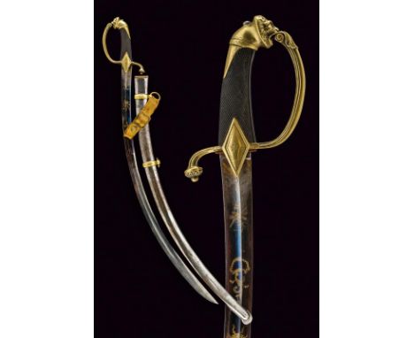 dating: First half of the 19th Century provenance: France, Curved, single-and false-edged blade with large fuller, first part