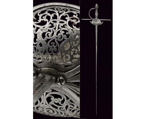 dating: 17th Century provenance: Italy, Thin blade of hexagonal section, the first part grooved and pierced with crosses and 