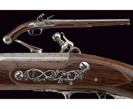 dating: late 17th Century provenance: Brescia, Smooth, four-stage, 12 mm cal. barrel. First segment is octagonal, then one fa