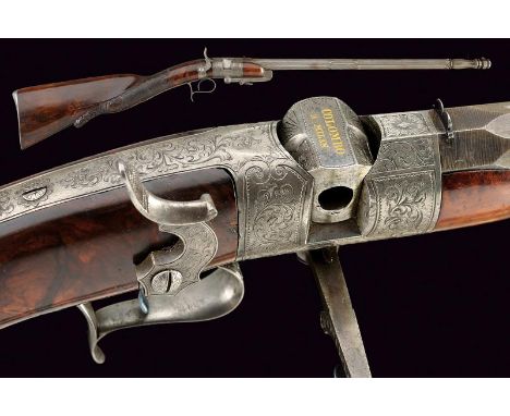 dating: 1830-40 provenance: Milan, Smooth, four-stage, 9 mm cal. barrel, first and third part octagonal, with grooves, the se