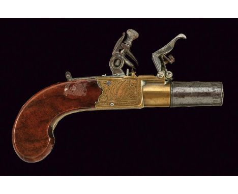 dating: first quarter of the 19th Century provenance: England, Cylindrical, iron, turn-off, smooth, 11 mm cal. barrel, with B
