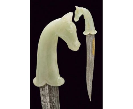 dating: Second half of the 20th Century provenance: Indopersia, Double-edged blade, slightly counter-curved, ribbed in the ce