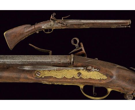 dating: 18th Century provenance: Italy, Smooth, two-stage barrel, first part with a frame, octagonal, with sixteen facets aft
