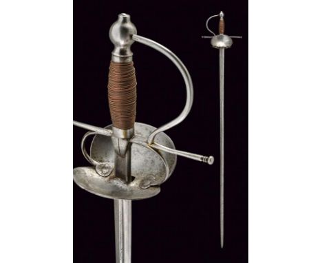 dating: 17th Century provenance: Spain, Straight blade of hexagonal section, first part is grooved in the center and marked '