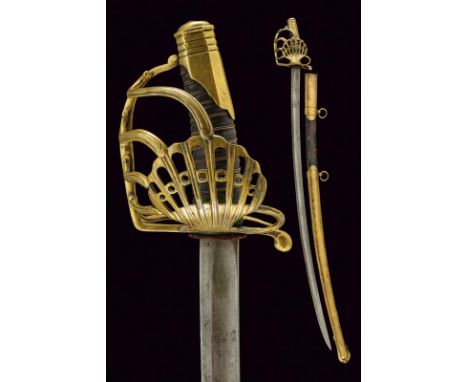 dating: first quarter of the 19th Century provenance: France, Curved, single-and false-edged blade with large central fuller,
