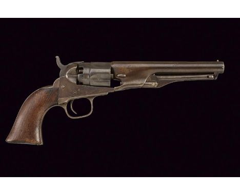 dating: third quarter of the 19th Century provenance: USA, Round, rifled barrel marked 'ADRESS SAM.L COLT HARTFORD CT.', fore