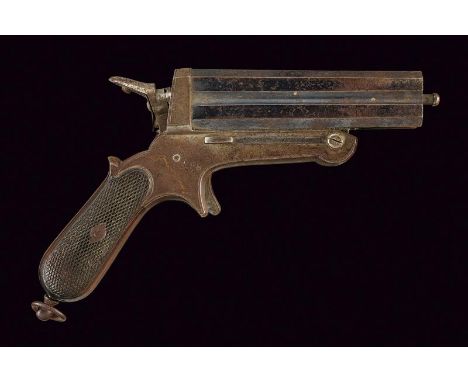 dating: 1875-1890 provenance: Europe, Block of four, rifled, 11 mm cal. barrels, with remains of old finishing and some pitti