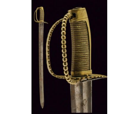 dating: late 18th Century provenance: Austria, Wide, slightly curved, single-and short false-edged blade, shortened, first pa