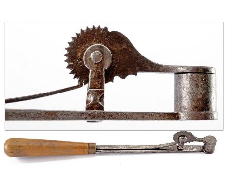 dating: First half of the 19th Century provenance: Italy, The principal structure composed of iron bar, a cylindrical pan for