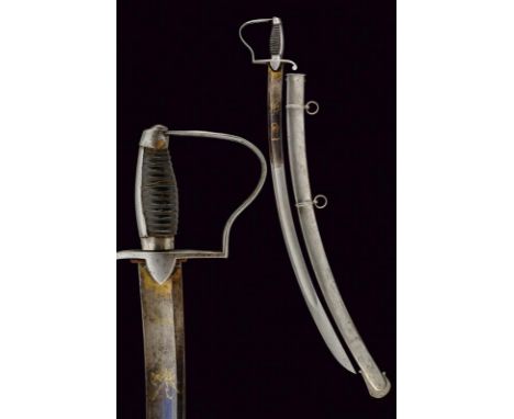 dating: second quarter of the 19th Century provenance: Europe, Wide, curved, single-and false-edged blade with large central 
