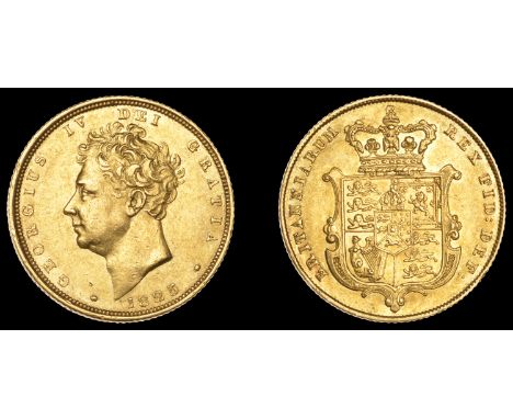 George IV (1820-1830), Sovereign, 1825, type 2 (M 10; S 3801). Some light bagmarking, otherwise nearly extremely fine £1,000-