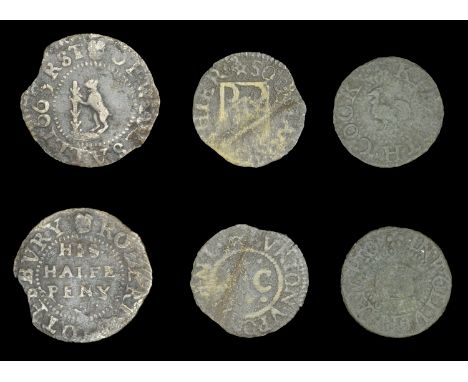 Staffordshire, Burton-upon-Trent, Sol Clark, Farthing, 0.39g/9h (Watkin 8; N –; D 8A); Walsall, Robert Stotesbury, Halfpenny,