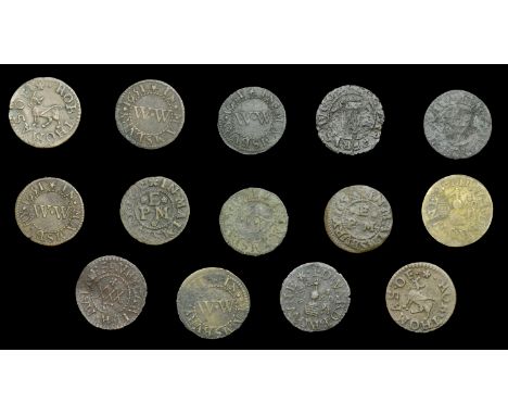 Wiltshire, Malmesbury, Edward Browne, Farthings (2), 0.91g/4h, 0.71g/10h (both N 5492, former 5492a, this piece; BW. 107); Ph