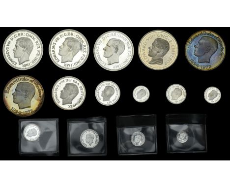 Death of the Duke of Windsor, 1972, silver medals by C.A. Holman (2), both 39mm (Giordano CM 380a); together with miscellaneo