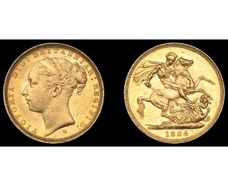 Australia, Victoria, Sovereign, 1884m, St George rev., ww complete (M 106; S 3857C). Good extremely fine £340-£400  ---  Prov