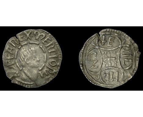 Kings of Mercia, Offa (757-96), Penny, Light coinage, London, Ealhmund, offa rex merciorv, draped bust right within segmented