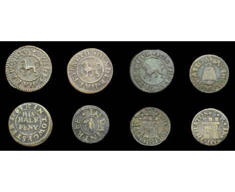 Northamptonshire, Brackley, Bartholomew Attow, Farthing, 1.27g/6h (N 3365; Waddell 6; BW. 7); Daventry, Richard Farmor, Farth